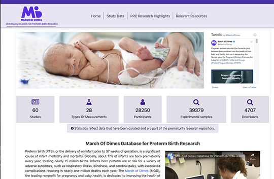 Introducing the enhanced March of Dimes database for preterm birth research